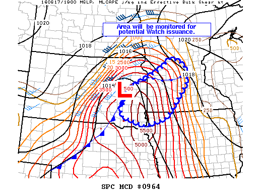 NOAA Storm Prediction Center Mesoscale Discussion 964