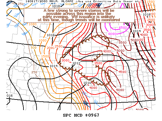 NOAA Storm Prediction Center Mesoscale Discussion 967