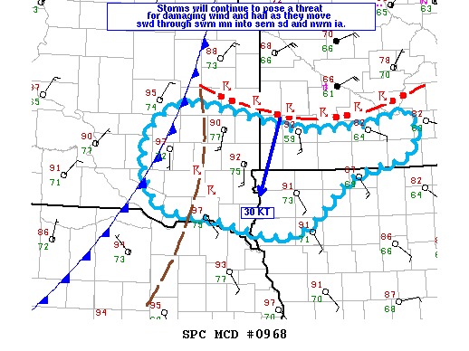 NOAA Storm Prediction Center Mesoscale Discussion 968