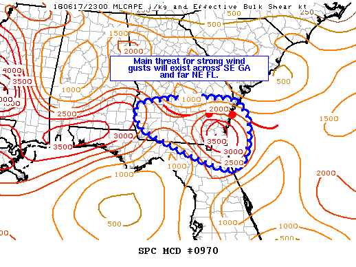NOAA Storm Prediction Center Mesoscale Discussion 970