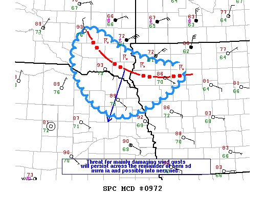 NOAA Storm Prediction Center Mesoscale Discussion 972