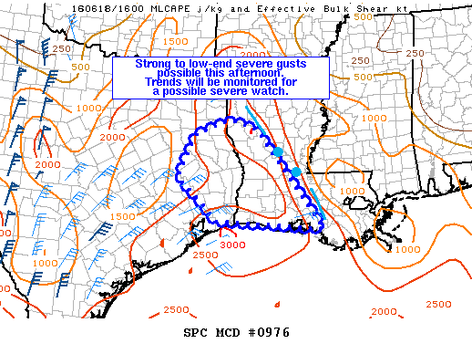 NOAA Storm Prediction Center Mesoscale Discussion 976