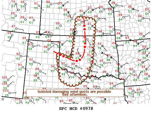 NOAA Storm Prediction Center Mesoscale Discussion 978
