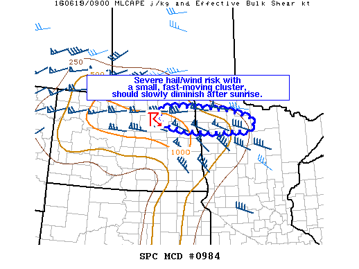 NOAA Storm Prediction Center Mesoscale Discussion 984