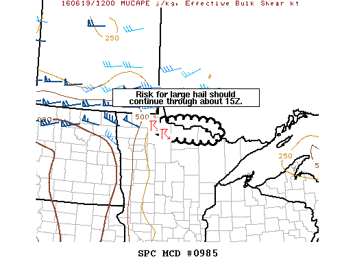 NOAA Storm Prediction Center Mesoscale Discussion 985