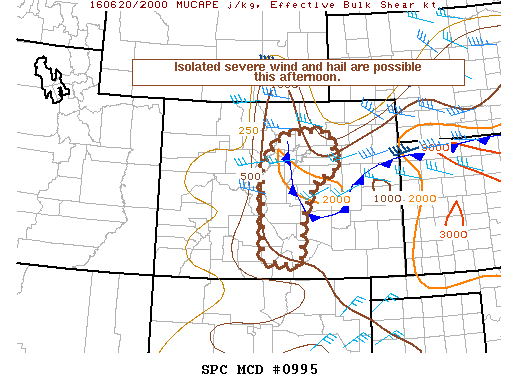 NOAA Storm Prediction Center Mesoscale Discussion 995