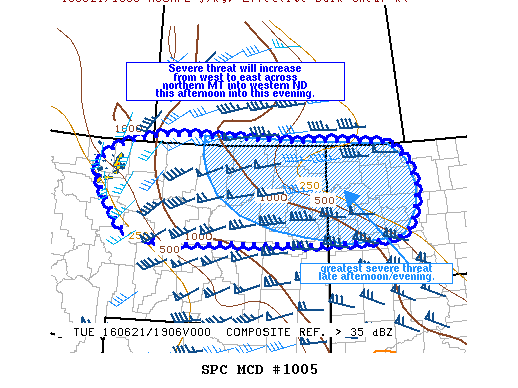 NOAA Storm Prediction Center Mesoscale Discussion 1005