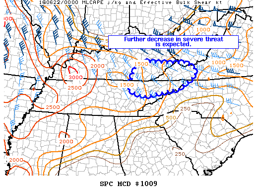 NOAA Storm Prediction Center Mesoscale Discussion 1009