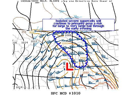 NOAA Storm Prediction Center Mesoscale Discussion 1010