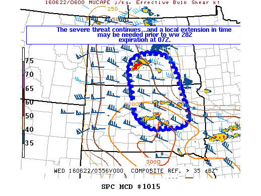 NOAA Storm Prediction Center Mesoscale Discussion 1015
