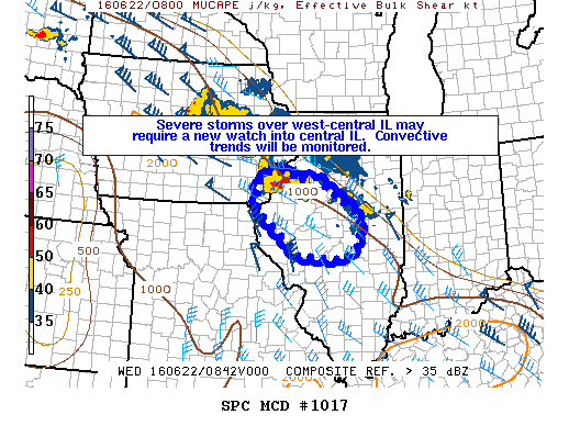 NOAA Storm Prediction Center Mesoscale Discussion 1017