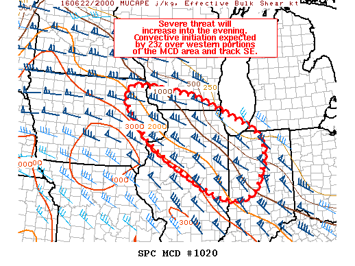 NOAA Storm Prediction Center Mesoscale Discussion 1020