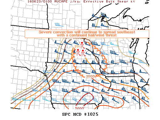 NOAA Storm Prediction Center Mesoscale Discussion 1025