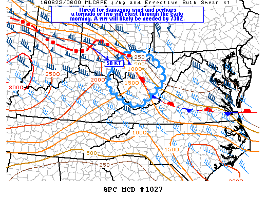 NOAA Storm Prediction Center Mesoscale Discussion 1027