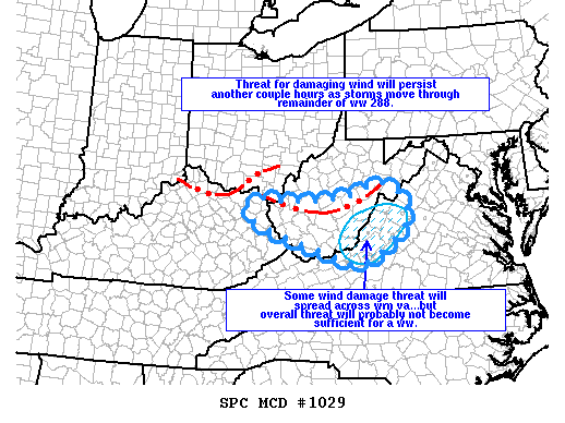NOAA Storm Prediction Center Mesoscale Discussion 1029