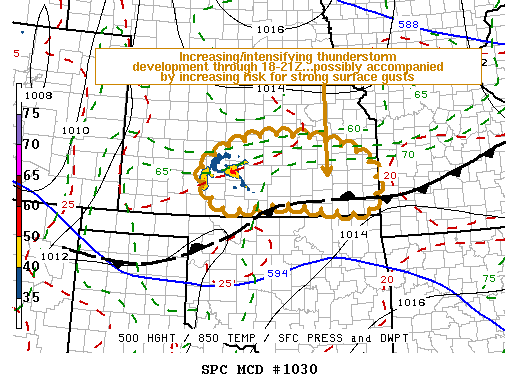 NOAA Storm Prediction Center Mesoscale Discussion 1030