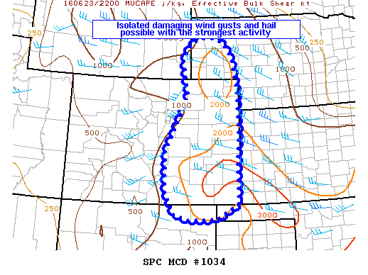 NOAA Storm Prediction Center Mesoscale Discussion 1034