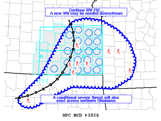 NOAA Storm Prediction Center Mesoscale Discussion 1036