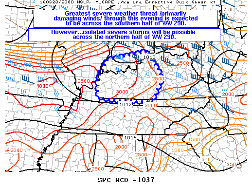 NOAA Storm Prediction Center Mesoscale Discussion 1037