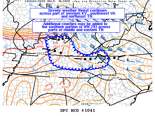 NOAA Storm Prediction Center Mesoscale Discussion 1041