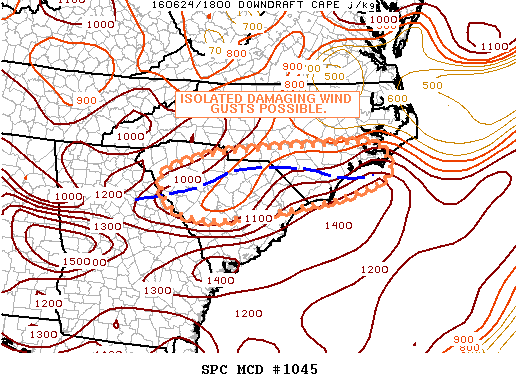 NOAA Storm Prediction Center Mesoscale Discussion 1045