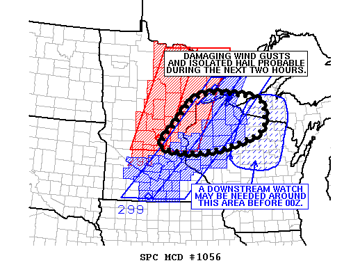 NOAA Storm Prediction Center Mesoscale Discussion 1056