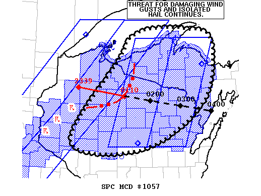 NOAA Storm Prediction Center Mesoscale Discussion 1057