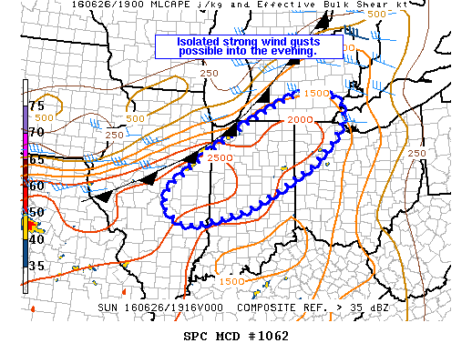 NOAA Storm Prediction Center Mesoscale Discussion 1062