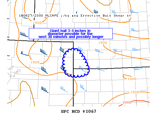 NOAA Storm Prediction Center Mesoscale Discussion 1067