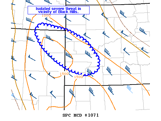 NOAA Storm Prediction Center Mesoscale Discussion 1071