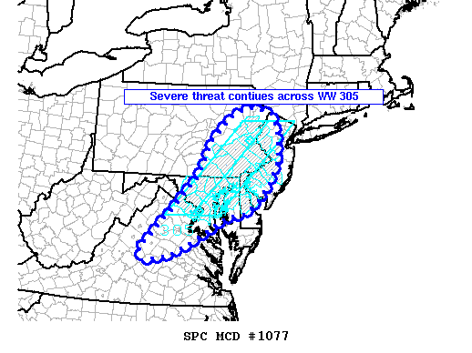 NOAA Storm Prediction Center Mesoscale Discussion 1077
