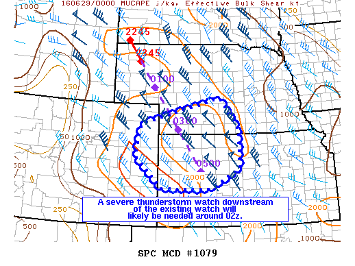 NOAA Storm Prediction Center Mesoscale Discussion 1079