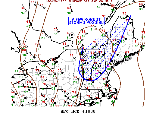 NOAA Storm Prediction Center Mesoscale Discussion 1088