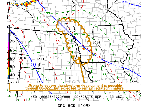 NOAA Storm Prediction Center Mesoscale Discussion 1093