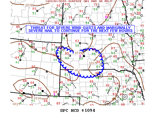 NOAA Storm Prediction Center Mesoscale Discussion 1094