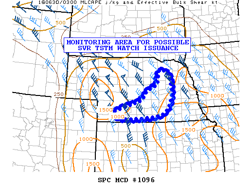 NOAA Storm Prediction Center Mesoscale Discussion 1096