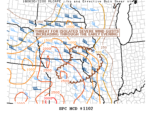 NOAA Storm Prediction Center Mesoscale Discussion 1102