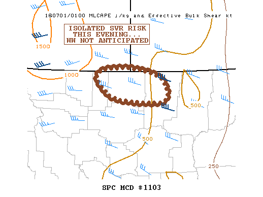 NOAA Storm Prediction Center Mesoscale Discussion 1103