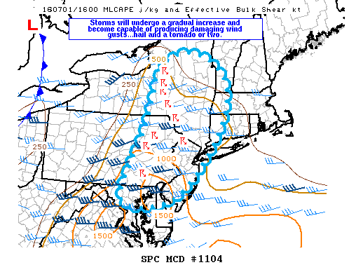 NOAA Storm Prediction Center Mesoscale Discussion 1104