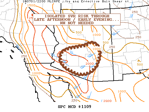 NOAA Storm Prediction Center Mesoscale Discussion 1109