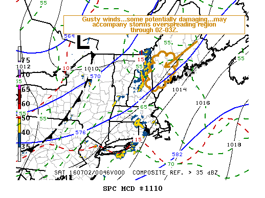 NOAA Storm Prediction Center Mesoscale Discussion 1110