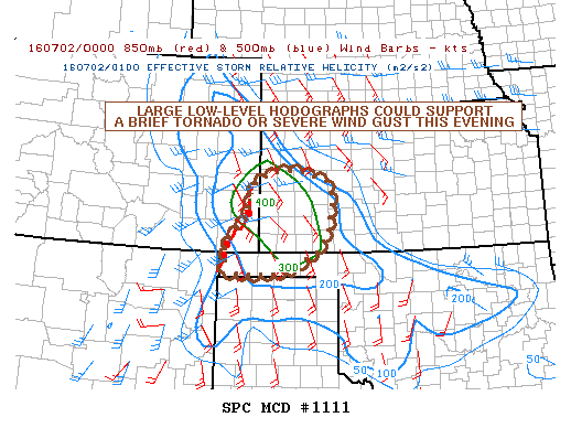 NOAA Storm Prediction Center Mesoscale Discussion 1111