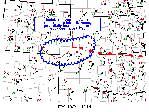 NOAA Storm Prediction Center Mesoscale Discussion 1114