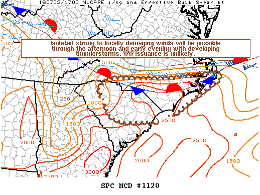 NOAA Storm Prediction Center Mesoscale Discussion 1120