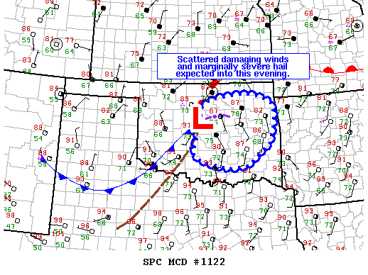 NOAA Storm Prediction Center Mesoscale Discussion 1122