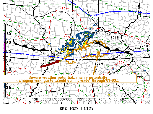 NOAA Storm Prediction Center Mesoscale Discussion 1127