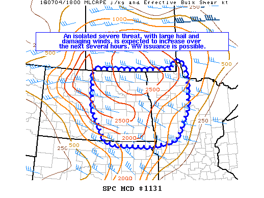 NOAA Storm Prediction Center Mesoscale Discussion 1131