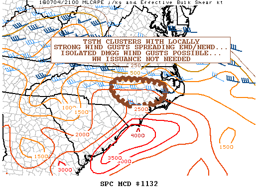 NOAA Storm Prediction Center Mesoscale Discussion 1132