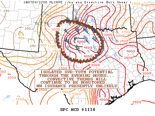 NOAA Storm Prediction Center Mesoscale Discussion 1134