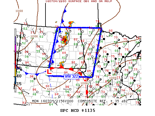 NOAA Storm Prediction Center Mesoscale Discussion 1135